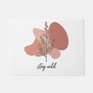 Wild Floral Design Doormat