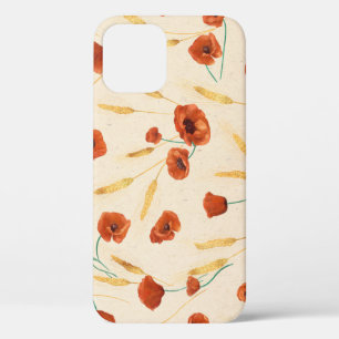 Wild floral: light background pattern. iPhone 12 case