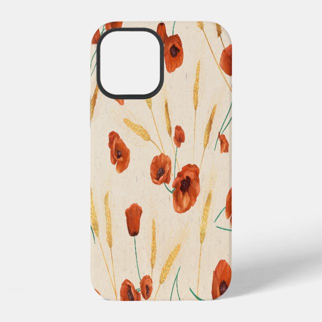 Wild floral: light background pattern. iPhone case (Back)