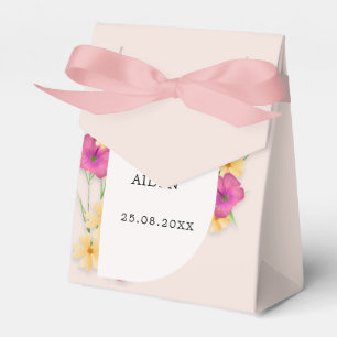 Wild Floral Meadow Wedding  Favour Box