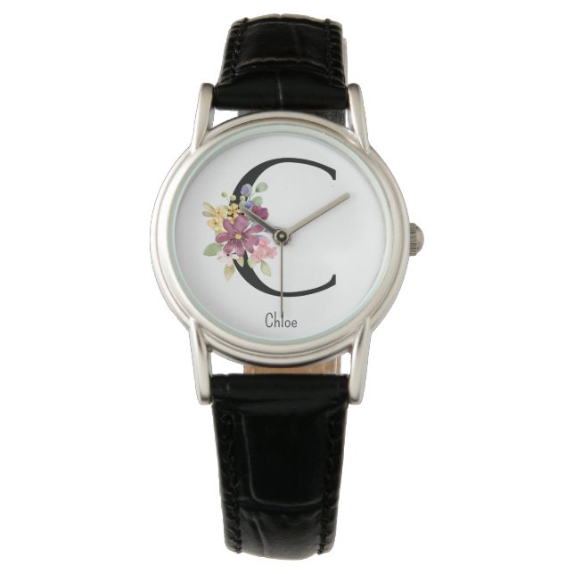 Wild Flower Alphabet C Watch (Front)