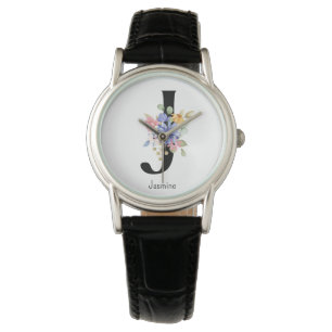 Wild Flower Alphabet J Watch