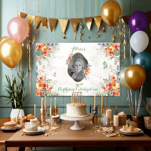 Wild Flower Birthday Celebration Photo Banner