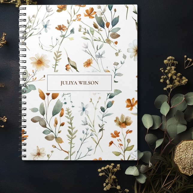 Wild flower Boho colour Notebook (Creator Uploaded)