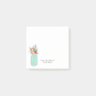 Wild Flower Bouquet Mason Jar Monogram Teacher