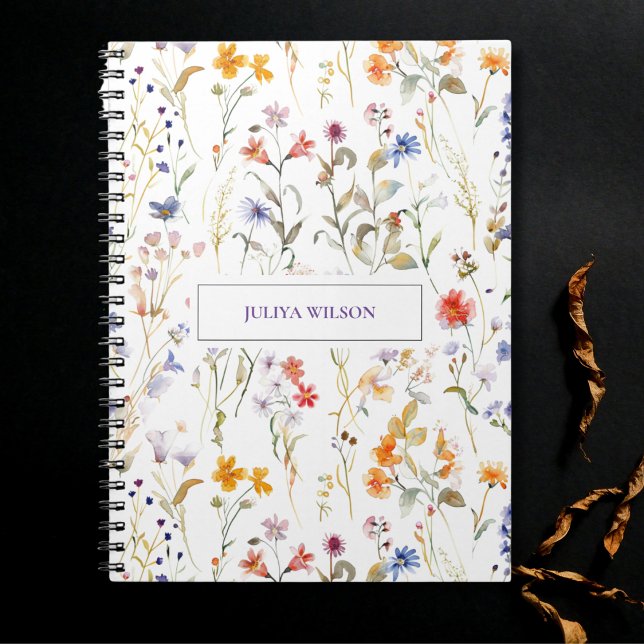 Wild flower colourful notebook (Creator Uploaded)
