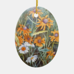 "Wild Flower Field" Floral Ornament