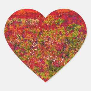 Wild Flower Field Painting - Sticker