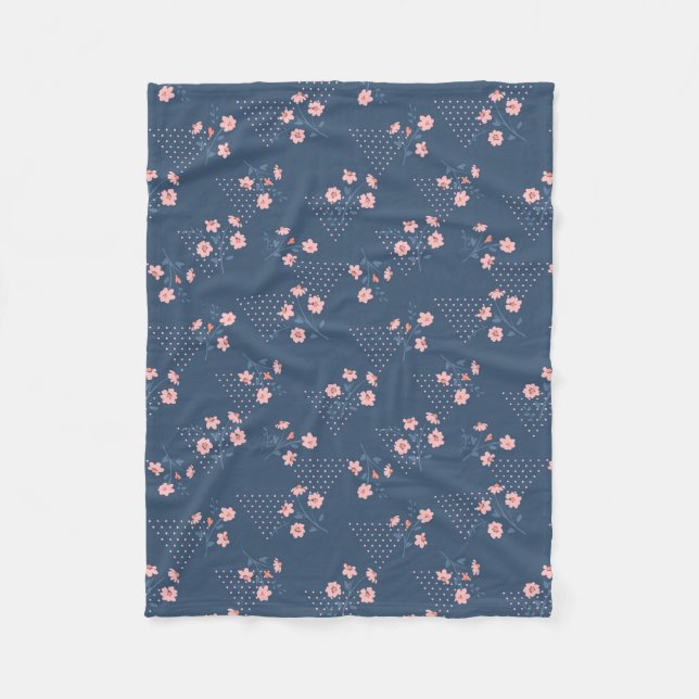 Wild Flower Fleece Blanket (Front)