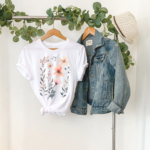 Wild Flower-Floral-Cute T-Shirt