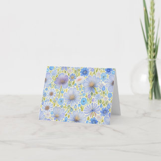 Wild Flower Mix Folded Greeting Card