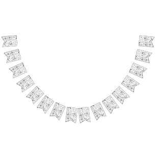 Wild Flower Monochrome Bunting