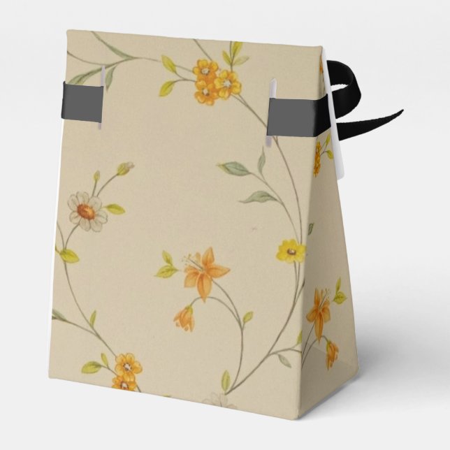 Wild Flower Party Favour Box  (Back Side)