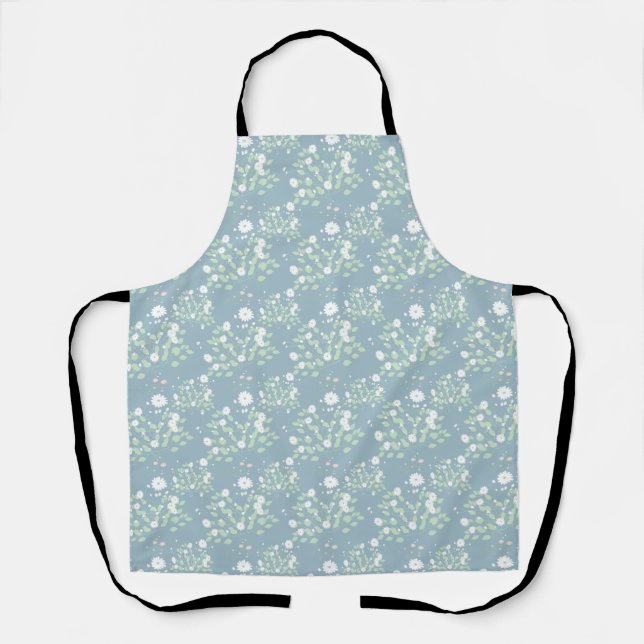 Wild flower pattern apron (Front)