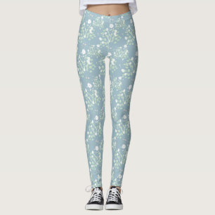 Wild flower pattern leggings