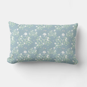 Wild flower pattern lumbar cushion