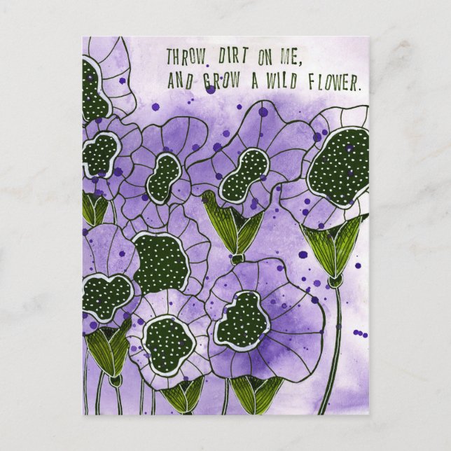 Wild Flower Postcard (Front)