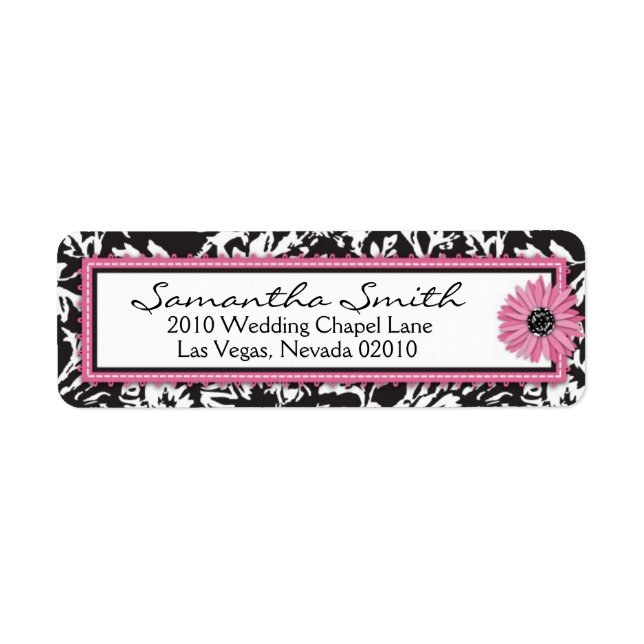Wild Flower Return Label Return Address Label (Front)