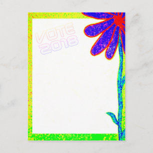 Wild Flower VOTE 2018 postcard