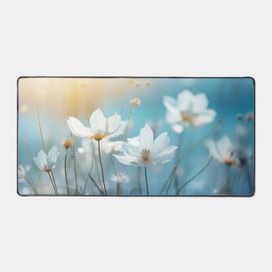 Wild flower Water Lake Nature Serene Desk Mat