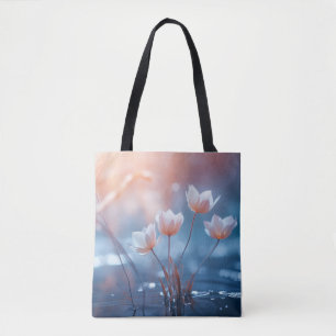 Wild flower Water Nature Serene Tranquil Tote Bag
