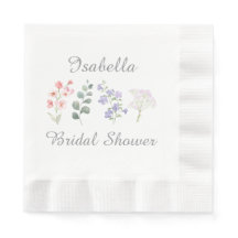 Wild Flower Watercolor Botanical Bridal Shower