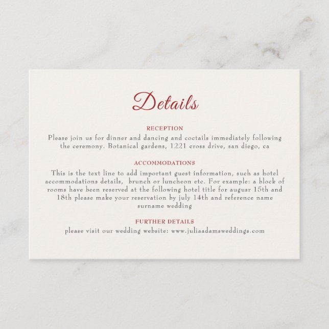 Wild Flower Yellow Marigold Foliage Wedding Enclosure Card (Front)