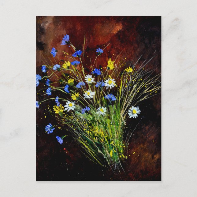 wild flowers 1160 postcard (Front)