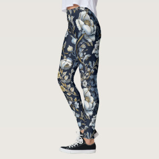 Wild Flowers à la William Morris Leggings