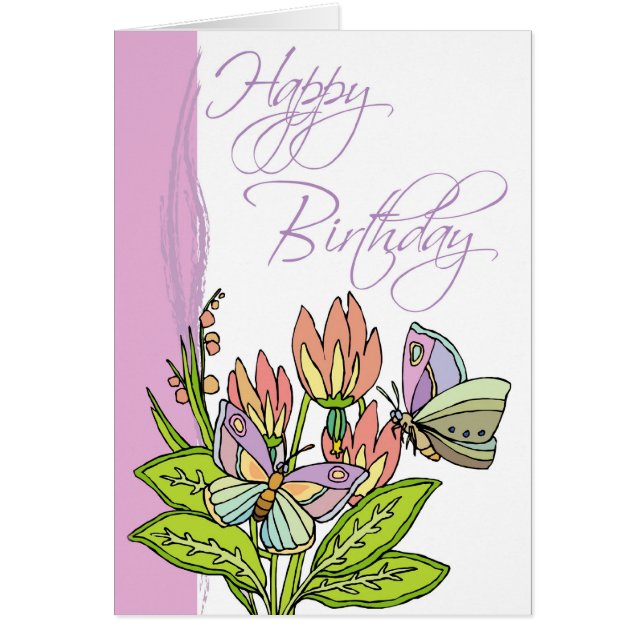 Wild Flowers and butterflies (Front)
