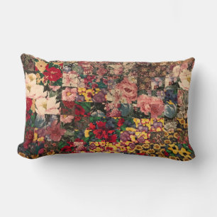 wild flowers and quilt pillow