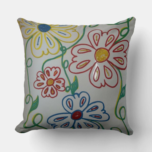 Wild Flowers by Lina Cushion (Front)
