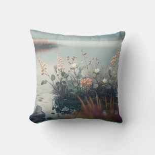 Wild Flowers Calm Tranquil Nature Peaceful Season Cushion