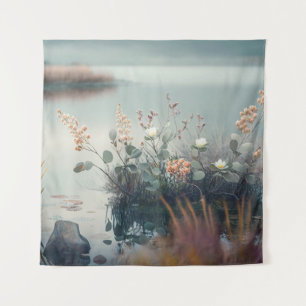 Wild Flowers Calm Tranquil Nature Peaceful Season Tapestry