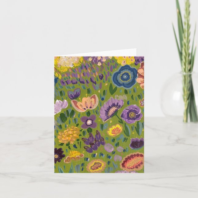 Wild flowers colors note card (Front)