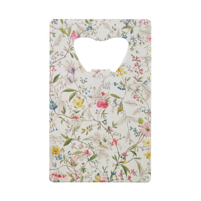 Wild flowers design for silk material, c.1790 (w/c (Front)