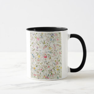 Wild flowers design for silk material, c.1790 (w/c mug