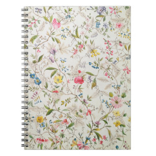 Wild flowers design for silk material, c.1790 (w/c notebook