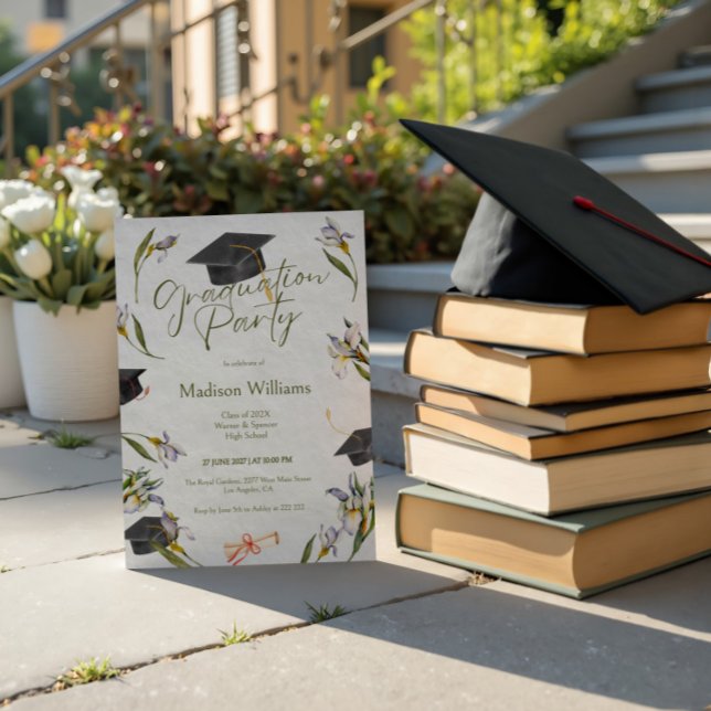 Wild Flowers Graduation Invitation (Creator Uploaded)