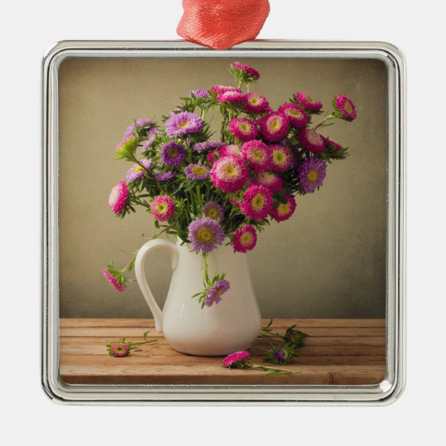 Wild Flowers in a Vase Ornament (Front)