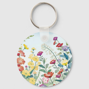 Wild Flowers Key Ring
