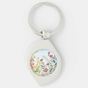 Wild Flowers Key Ring