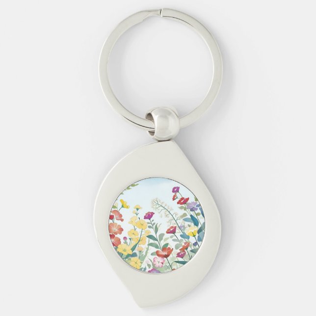 Wild Flowers Key Ring (Front)