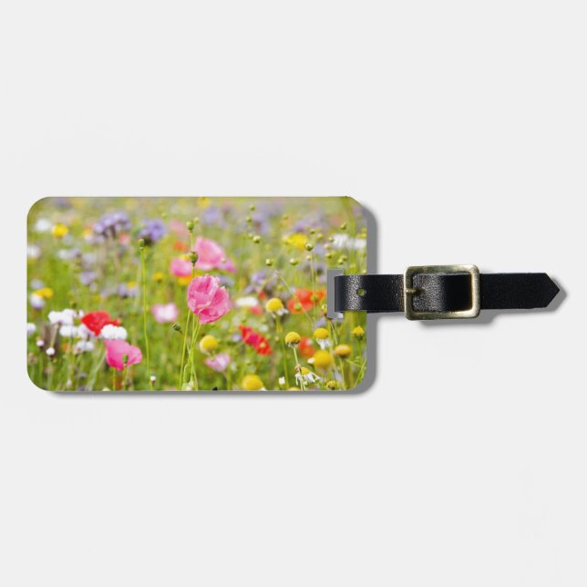 Wild Flowers Luggage Tag (Front Horizontal)