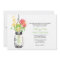 Wild flowers & Mason Jar Wedding Invitations
