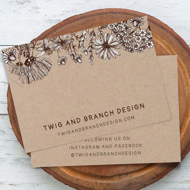 Wild Flowers Necklace Bracelet Display Card (Wild Flowers Necklace Bracelet Display Card)