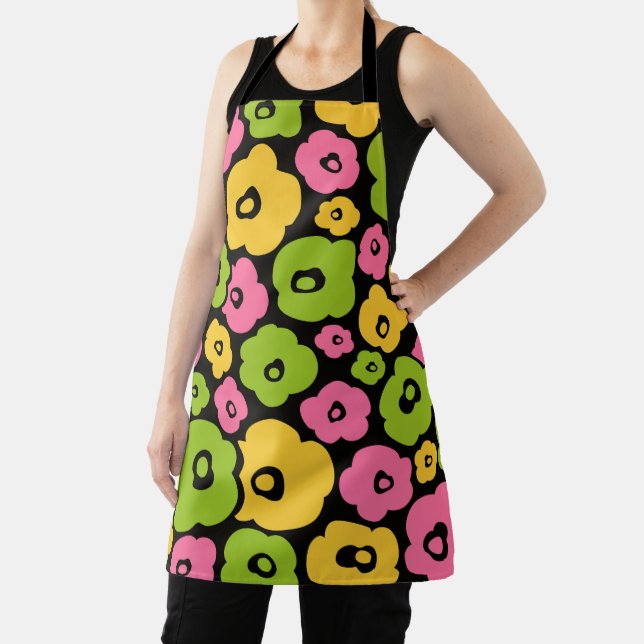 Wild Flowers Pattern Apron (Insitu)