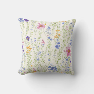 Wild flowers Pattern  Cushion
