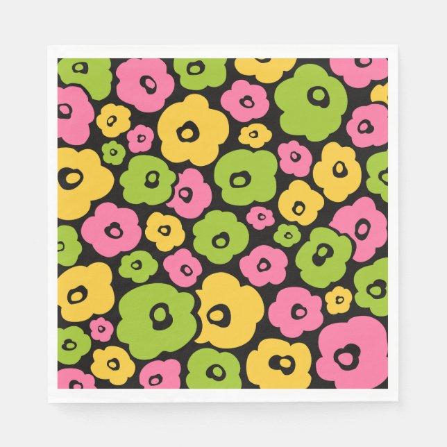 Wild Flowers Pattern Napkin (Front)