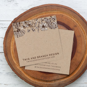 Wild Flowers Stud Earring Display Card